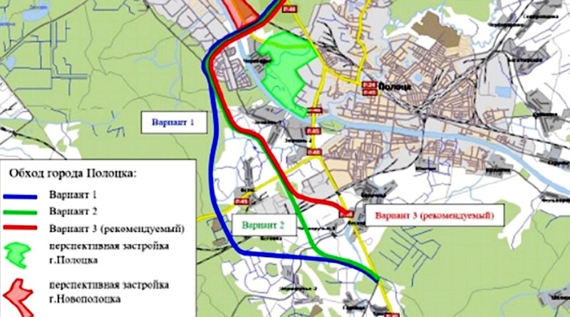 Карта новополоцка с названиями